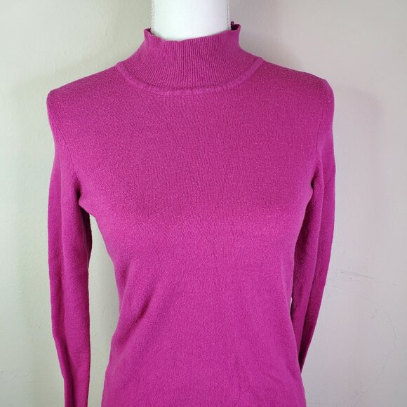 Maison Jules Juniors Pink Raspberry Mockneck Sweater XS - Picture 4 of 10